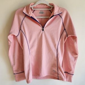 FILA Pink Athletic ¼ Zip Pullover